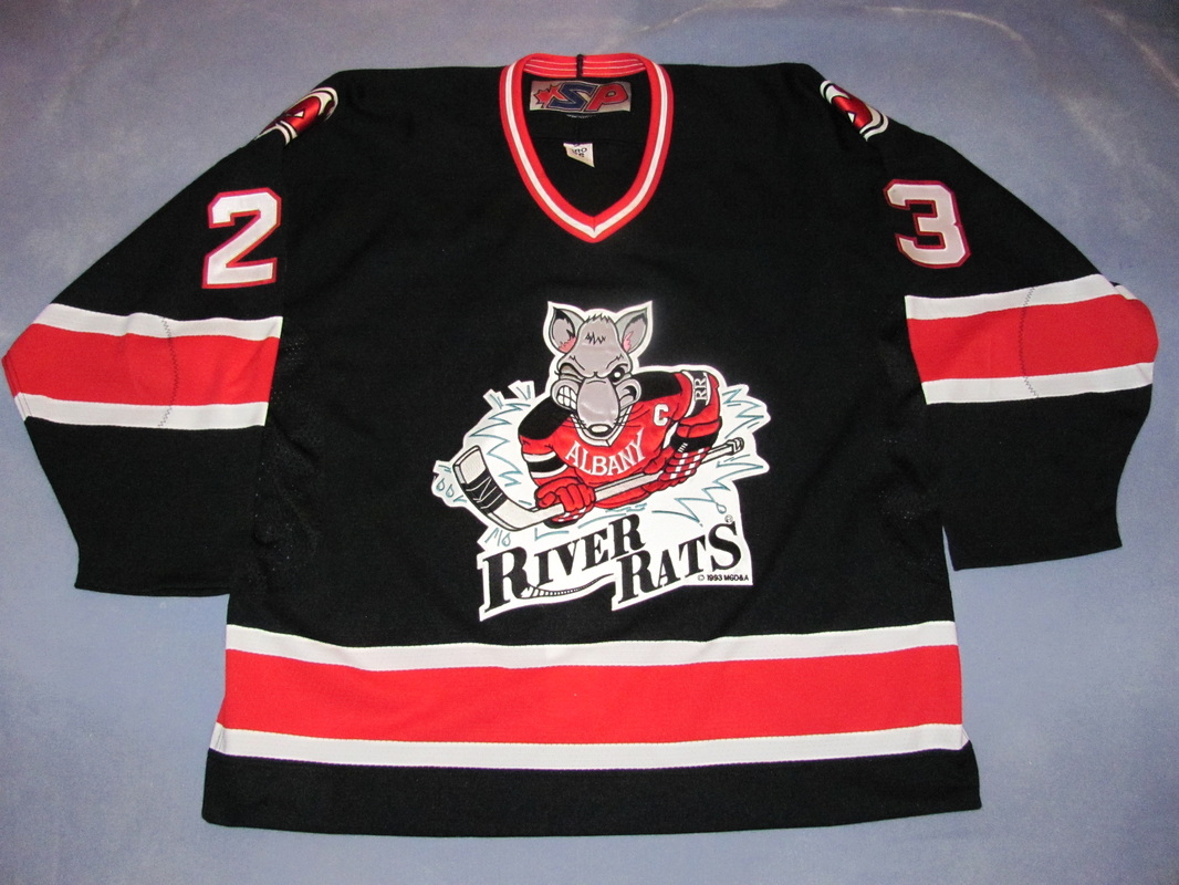 Albany River Rats 1990s Red Jersey (Blank) Adult Small